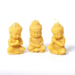Set of 3 Small Buddha Candles
