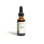 Equinox Botanicals Echinacea Goldenseal Propolis in a glass bottle with squeeze dropper cap.