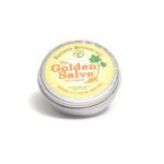 A tin of Equinox Botanicals' Golden Salve.
